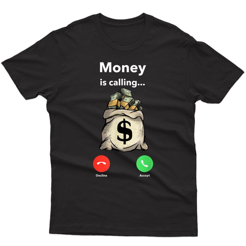 Money Calling Gang Ster Entrepreneur Christmas Hip Hop Gift T-shirt