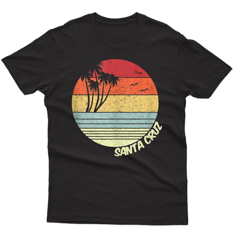 Santa Cruz California Beach Vacation Souvenir Tank Top Shirts