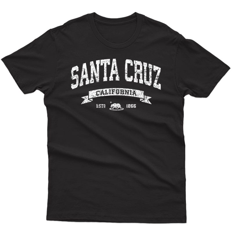 Santa Cruz California Ca T-shirt Distressed Vintage Tee