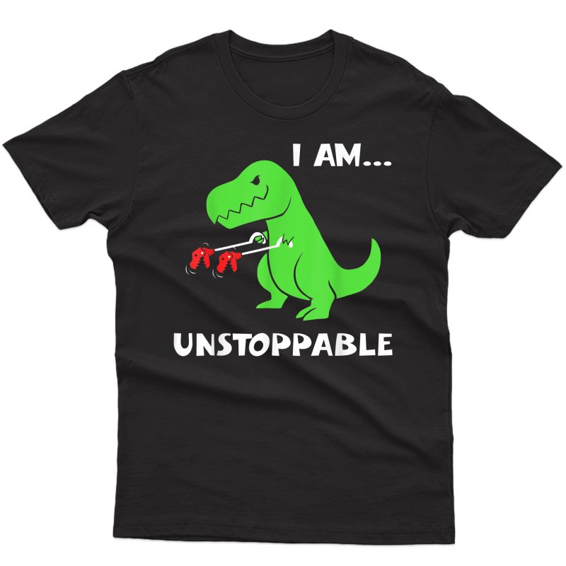 T-rex Dinosaur I Am Unstoppable T-shirt Xmas